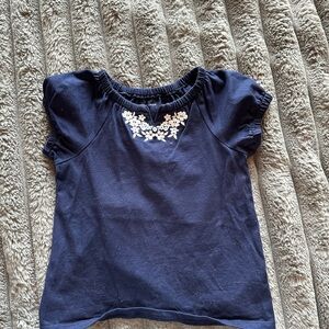 Janie and Jack embroidered shirt, size 6.